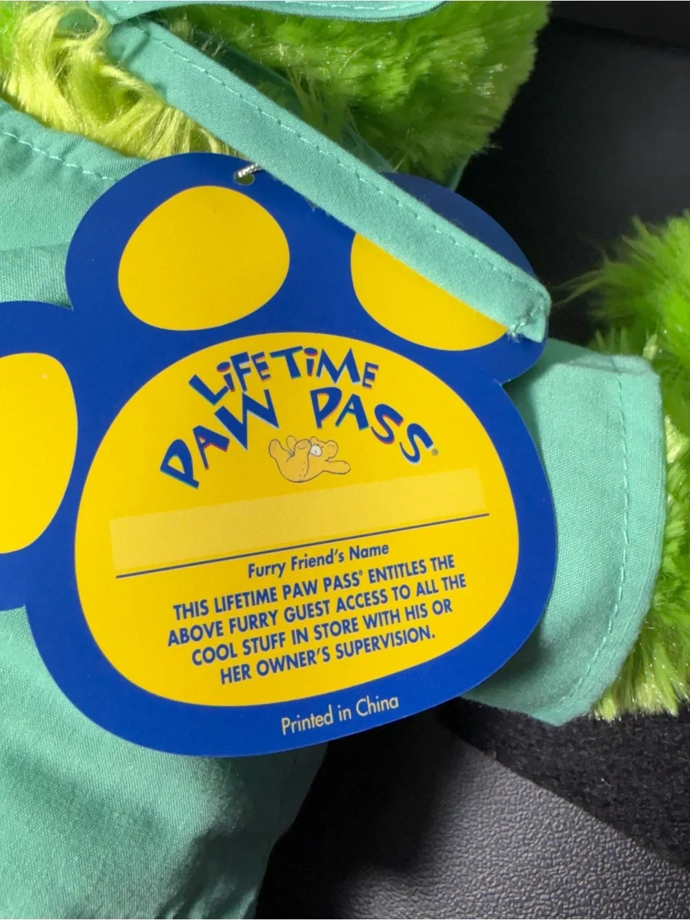 Grinch Plush Build a Bear in scrubs with light up heart